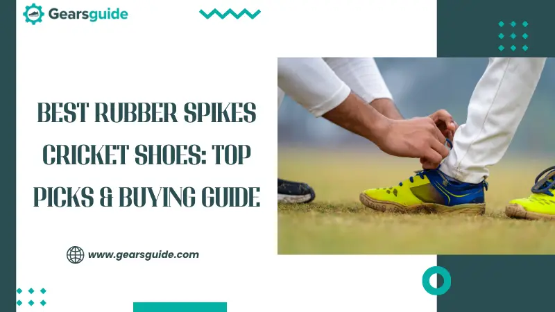 rubber spikes cricket shoes